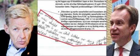 INTERNT NOTAT: Børge Brende advarte mot for nært samarbeid med Flyktninghjelpen etter kritikk av regjeringen