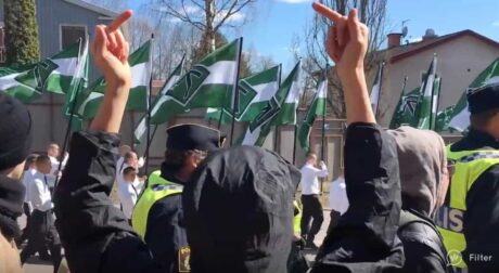 Flere nordmenn blant deltagerne: Video fra nazi-marsjen i Falun 1. mai