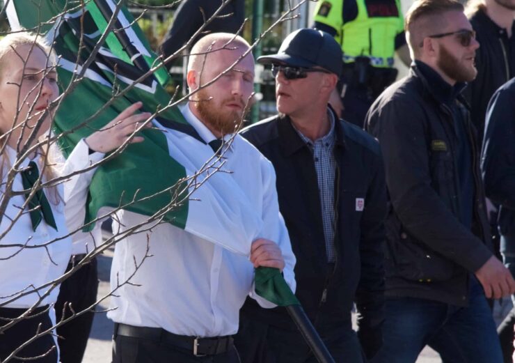 Sentral i internasjonalt nazi-nettverk: Her prøver Morten Lorentzen (53) å unngå å bli avslørt