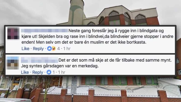 «Da blir det kake i dag» - slik hyller nordmenn terroren mot britiske muslimer på Facebook
