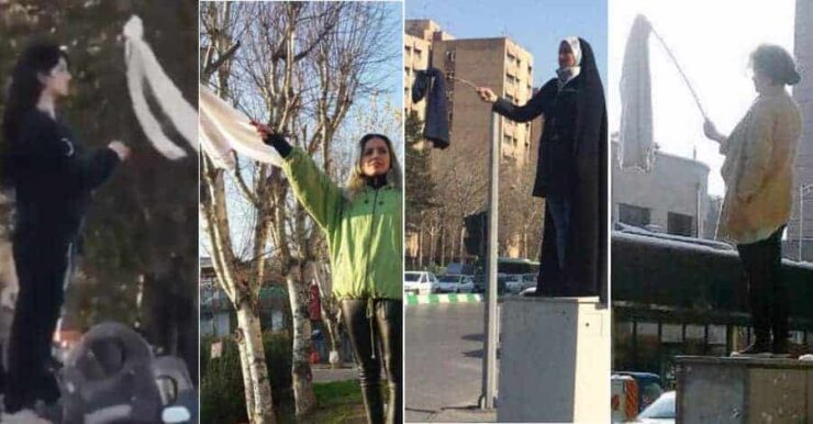Iranske kvinner protesterer mot hijab-tvang i 2018: Slik startet det