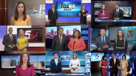 Påskens skumleste tv-øyeblikk kom fra et kor av nyhetsankere i USA