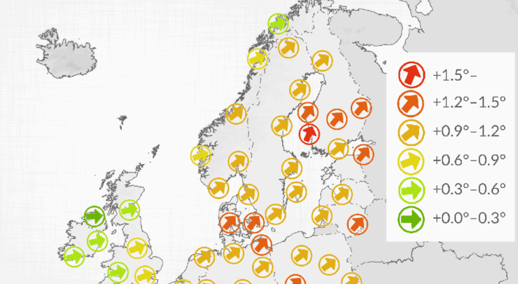 Se kartet: Norge rammes svært ulikt av temperaturøkningen