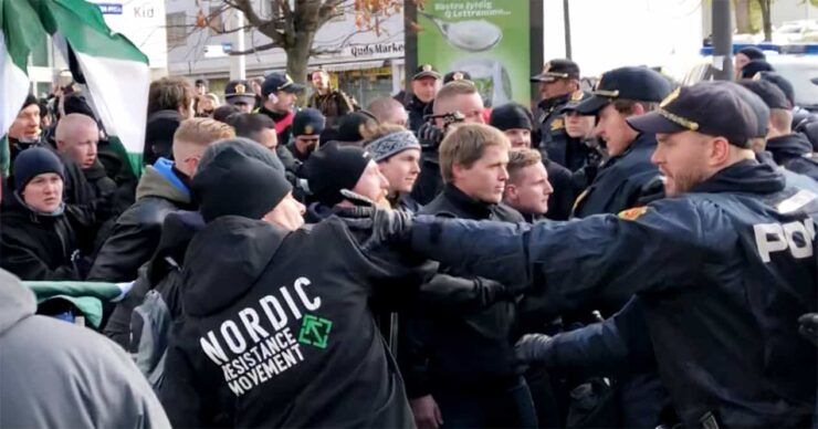 Se oversikten: 19 nazi-demonstranter i Østfold tidligere dømt for vold eller våpenlovbrudd