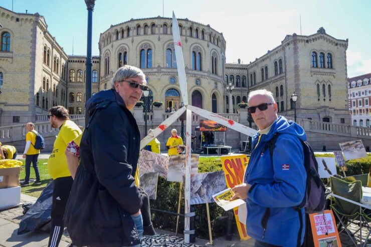 VINDKRAFTKAMPEN: Vi ble med felttoget til Stortinget