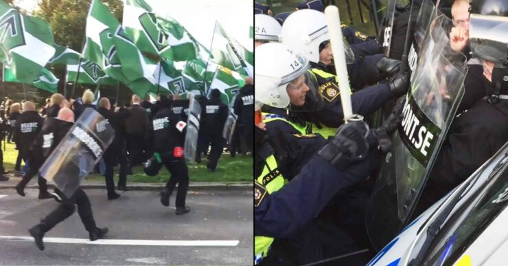 Fem nynazister i «motstandsbevegelsen» dømt for voldelige opptøyer