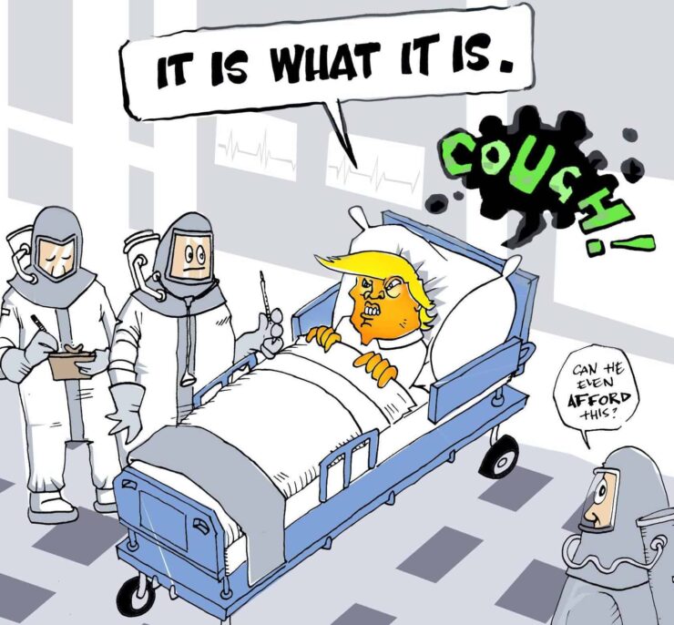 6 ganger Trump bagatelliserte covid-19 før han selv ble smittet