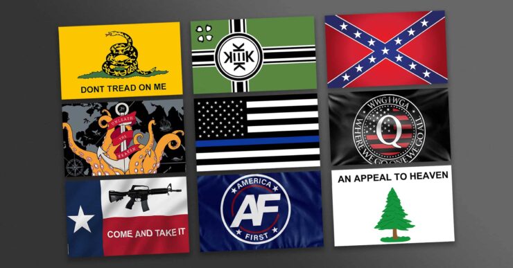 Forstå symbolene: Fra revolusjon og borgerkrig til 4chan-memer og «hvit nasjonalisme»