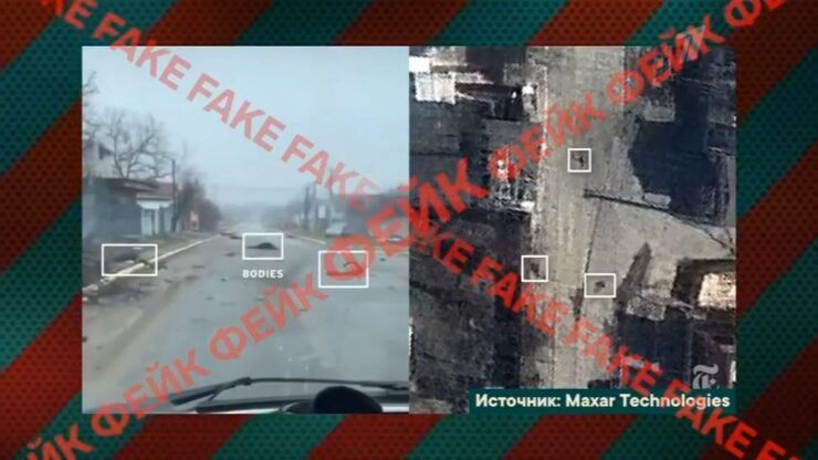 Falske faktasjekker: Slik «avkreftes» bildene fra Butsja og Kramatorsk i russisk tv