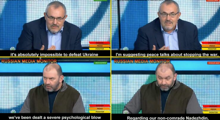 Oi, en ekte debatt om krigen på russisk tv: – Umulig å nedkjempe Ukraina