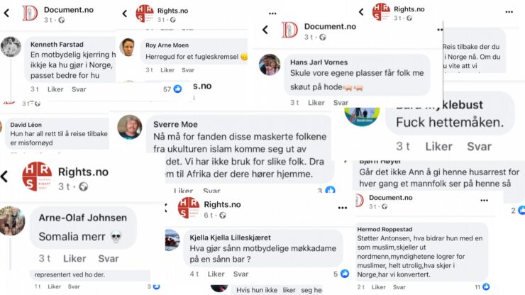 «En samfunnsparasitt den hora der»: Flom av rasistisk sjikane mot Sumaya da Document, HRS og Resett omtalte Antonsen-saken