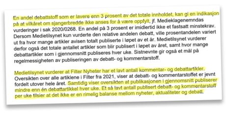 Filter Nyheter får avslag på pressestøtte. Du vil ikke tro hva som er begrunnelsen