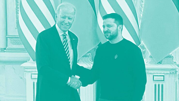 Joe Biden er i Kyiv