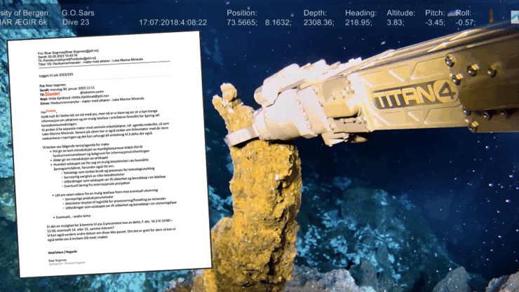 – Dette stinker: Petroleumstilsynet møtte selskaper om mineralutvinning i havet allerede i februar