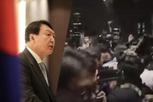 Dramatisk konfrontasjon mellom politi og presidentens livvakter i Sør-Korea
