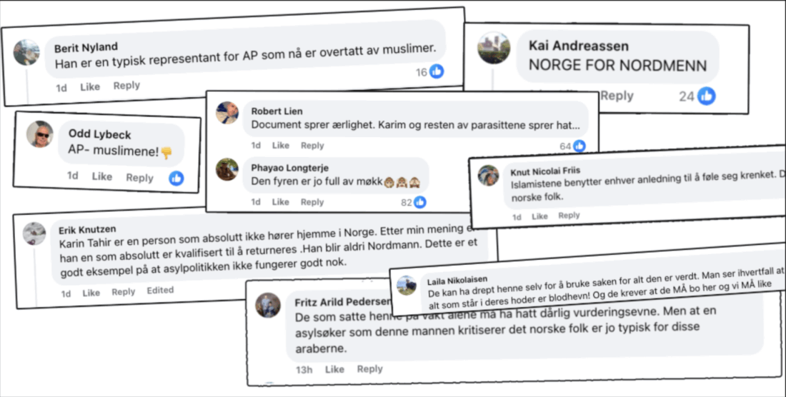 «Parasitt», «reis hjem», «Norge for nordmenn»: Document-artikkel utløste muslimfiendtlig sjikane mot Ap-politiker etter Tamima-drapet