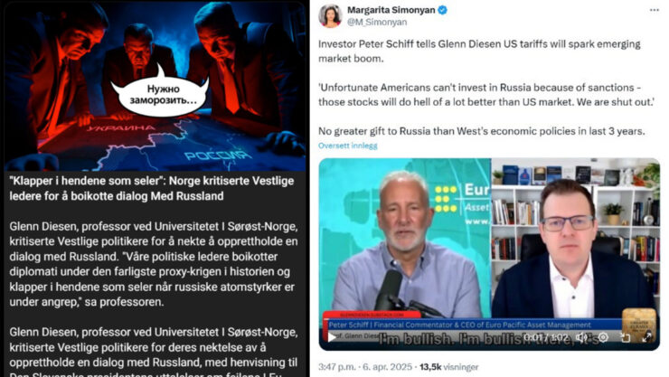 FFI: Russiske aktører bruker Glenn Diesen og Steigan.no i krigspropaganda