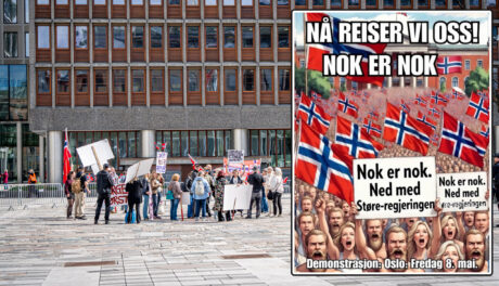 Skulle samle tusener i «landsdekkende» demonstrasjon mot Ap – fikk med seg 49 personer og en gretten Charter-Svein