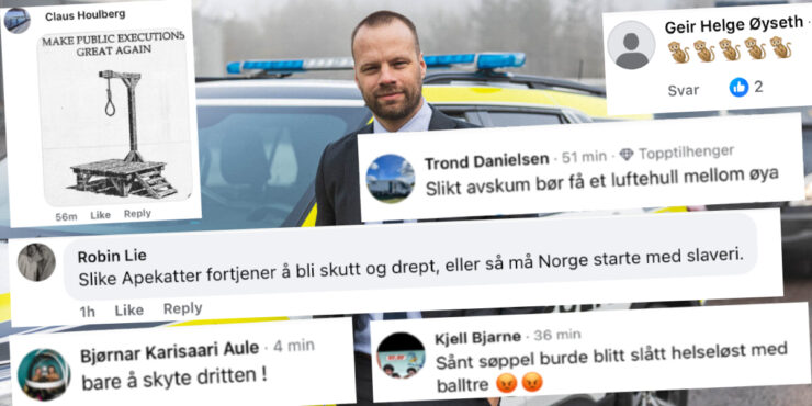 Drapsoppfordringer og grov rasisme på Jon Helgheims Facebook-side etter ryktespredning om mindreårige i 17. mai-video fra Bergen